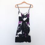 Trixxi Y2K Babydoll Dress Sz M Black Multi Floral Whimsigoth Fairy Grunge Hoco Photo 4