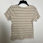 Pact  striped t-shirt v-neck short sleeve women's size small 100% organic cotton Photo 5