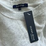 Ocean Drive Gray Crew Neck Sweatshirt Medium NWT Photo 3