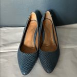 Vionic Mia blue snake embossed Textured Blue Heels Photo 1
