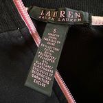 Ralph Lauren  Black Zip Up Jacket Pink Piping Crest Logo Pocket Sporty Preppy Photo 5
