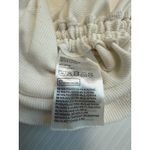 H&M  Divided Sleeveless Ribbed Dress Bodycon Ruched Drawstring Beige Small‎ Photo 5