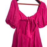 Showpo AMALIE THE LABEL . HAMYYA LINEN TIE BACK PUFF SLEEVE MINI LINEN DRESS 16 Photo 7