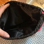 Victoria's Secret Victoria’s Secret Striped Cinch Top Cosmetic Bag, Pink/Black Photo 3