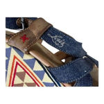 Levi's Levi’s Heels Women Size 8 Slingback Platform Blue Canvas Wedge Bohemian Open Toe Photo 6