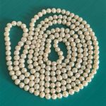 Endless Infinity 65” Strand White Freshwater Baroque Pearl Necklace Photo 5