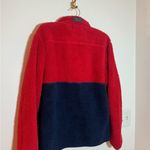 Vineyard Vines  navy and red sherpa quarter zip size S Photo 6