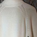 525 America  Cream Turtleneck Sweater with Button Belted Detail Size Extra Large Photo 9