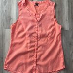Eddie Bauer shrimp colored Sleeveless Blouse Photo 0