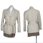 Esprit  Striped Seersucker Blazer Jacket Belt Lined  Womens Size Large VINTAGE Photo 9