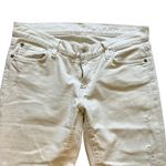 7 For All Mankind  white distressed bootcut jeans Photo 2