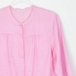 Eileen Fisher Eileen Fisher Womens Silk Blend Button Down Blouse Size M Pink 3/4 Sleeve Boxy Photo 1