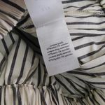 We Wore What NWT  Cropped Sleeveless Popover Shirt Small Antique White Grey Stripe Photo 8