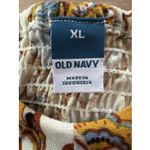 Old Navy Linen Floral Size XL Floral Smocked Back Tank Boho Festival Flirty New Photo 4