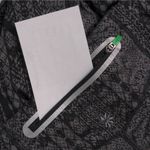 Athleta Womens Prisma Stride Leggings Pants Gray Black Mid Rise Pocket Mesh XS Photo 6