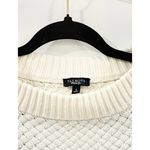 Talbots Women’s Ivory Knit Sweater top boat neck size S MSRP $79.50 Photo 2