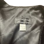 90s Y2K vintage Velvet Bolero Jacket Shrug Black Small Scott McClintock Photo 4