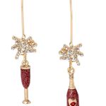 Betsey Johnson Champagne Earrings Photo 0