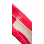 Christian Dior DIOR Red Leather Bow Peep Toe Platform Pumps Size 37.5 Photo 6