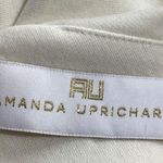 Amanda Uprichard White Short Sleeve Stretch Career Mini Bodycon Sheath Dress S Photo 3