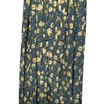 Leslie Fay Vintage Midi Skirt Women's Size 18 Pleated Pull On Floral Modest Cottage Hipster Photo 0