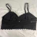PINK - Victoria's Secret  Black Lace Bralette Size M Festival Geometric Sheer Photo 5