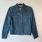 Gap  Jacket Womens S Blue Denim Trucker Western Medium Wash Pockets Button Front Photo 0
