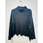SWEET BABY JAMIE Black Knit Acrylic Wool Blend Oversized Bell Sleeve Sweater S Photo 1