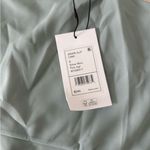 Theory Silver Mint Green Drape Square Neck Camisole Tank Asymmetric Small NEW Photo 5