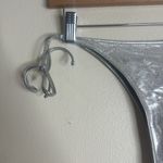 SKIMS metallic swim tie bikini bottom in nickel size XL Photo 5