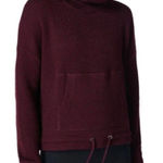 Sweaty Betty Knit Restful Boucle Sweatshirt in Burgundy Xsmall Photo 0