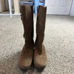 Wolky Tall Zip Up Boots Size 11 EU 42 Brown Suede Comfort Riding Tan Photo 1