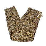 Hurley Leopard Animal Wide Elastic Waistband Drawstring Loungewear Pants XL Photo 0
