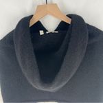 Peruvian Connection X Glenda Bailey Black Alpaca Hooded Sweater Shrug Cape S/M Photo 7