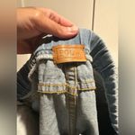 POL New Brushed Denim Tie Waist Shorts Photo 6