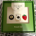 Kate Spade x Target Brooch Set Black Photo 0