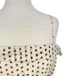 J.Crew  Silk Ink Dot Printed Mini Dress Ivory Cream Black Size 6 Photo 2