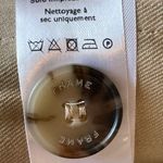 Frame Belted Organic Linen Blend Cargo Jacket - Sand - XL - NWT Photo 6