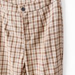 Plaid Pants Brown Size 28 Photo 2