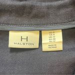 H by Halston Halston Navy Dress Womens Size 8 Linen Blend Belted Sleeveless Career Business Photo 4