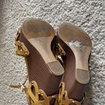 Dollhouse Lace woven fun statement wedges size 5.5 Photo 7