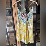 Free People  sophia tank top tunic print scoop neck boho silky loose Photo 2
