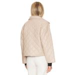 Steve Madden  Hayle Jacket in Beige Small Womens Vegan Coat Faux Leather Photo 1