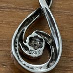 Source Unknown Sterling Silver an Diamond Infinity Knot Pendant for a Necklace Photo 3