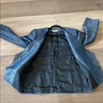 Eliglau Milano Made In Italy Floral Jacquard Blazer Size 46 US 10 Vintage Blue Photo 10