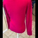Eddie Bauer Red /Raspberry Vneck sweater top size medium Photo 3