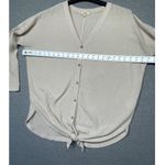 Kori America Women's Cream Waffle Knit Top Size S Photo 2