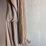 ASOS NWT plus Cream Midi Dress party wedding bridal flowy taupe beaded sheer Photo 10