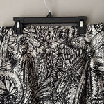 Loft sz 4 black white abstract mini skirt Photo 6