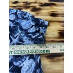 Chico's  Size 2 Blue Cotton Modal Tee Shirt Seashell Nautical Beach Travel Modern Photo 4